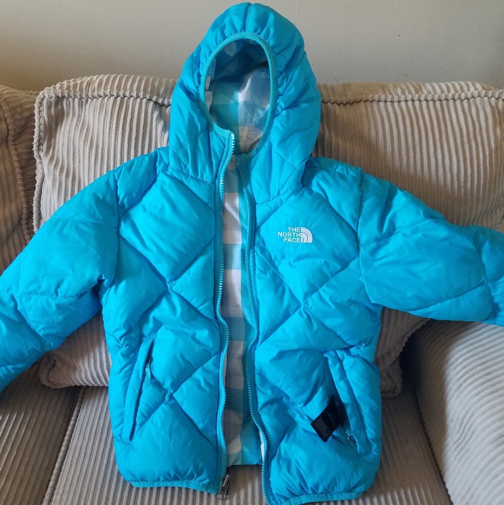 Girls North Face 550 Down Coat